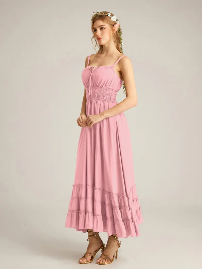 Women Renaissance Boho Chic Pockets Maxi Dress - Image 38