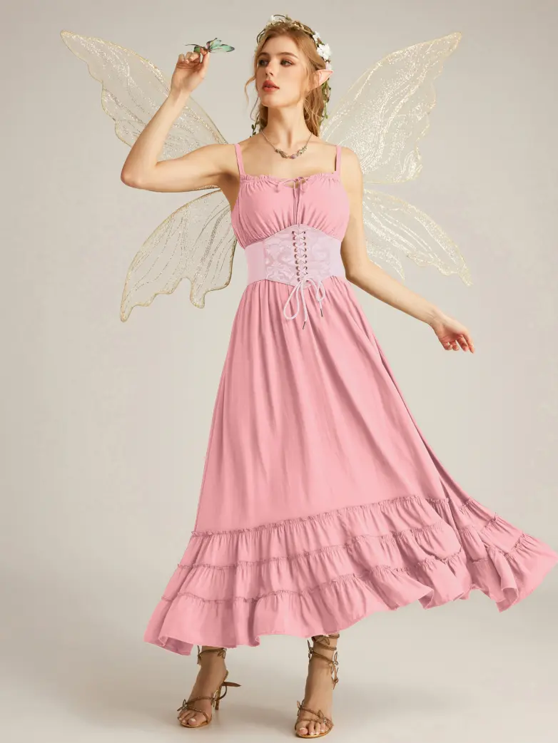 Women Renaissance Boho Chic Pockets Maxi Dress - Image 39