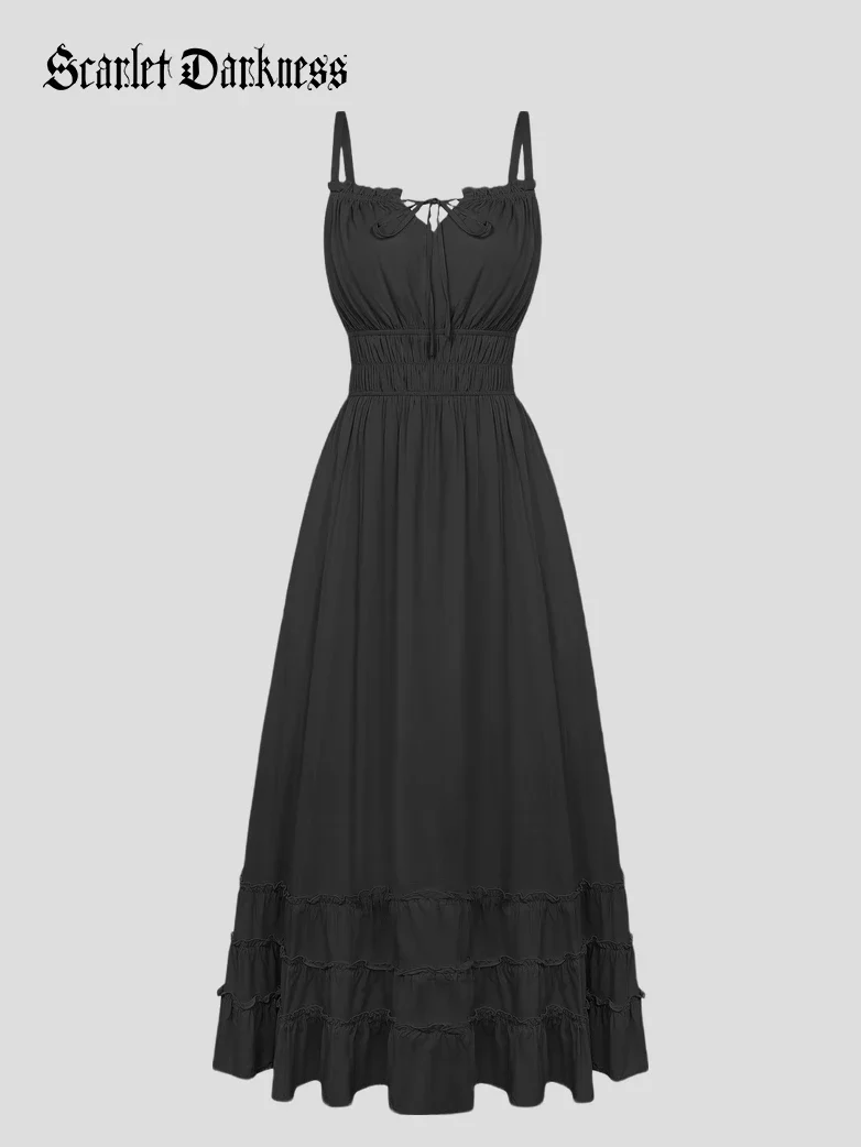 Women Renaissance Boho Chic Pockets Maxi Dress - Image 6