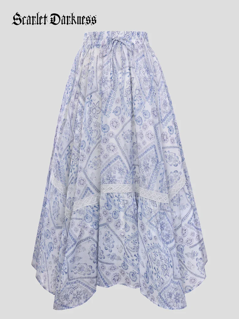 Women Renaissance Boho Chic Swing Pockets Skirt - Image 10