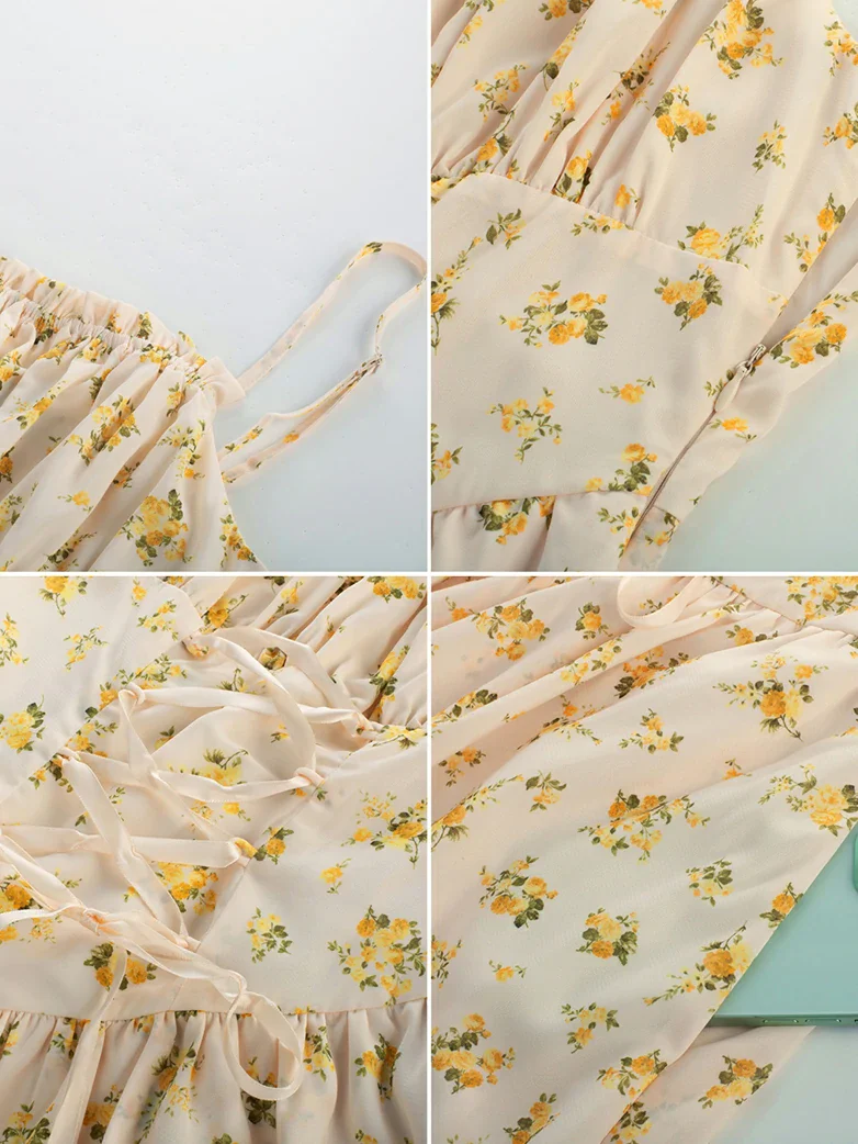 Spring Victorian Pastoral Milkmaid Pockets Dress - Image 17