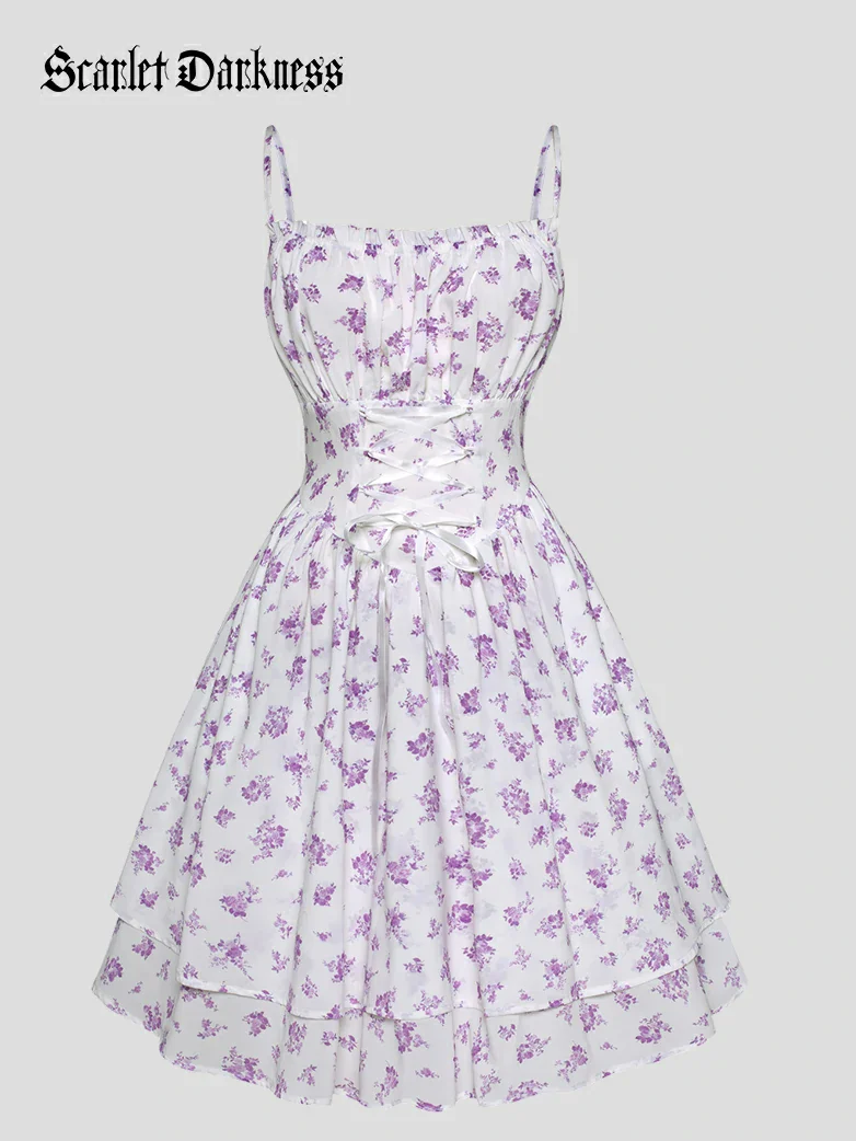 Spring Victorian Pastoral Milkmaid Pockets Dress - Image 18