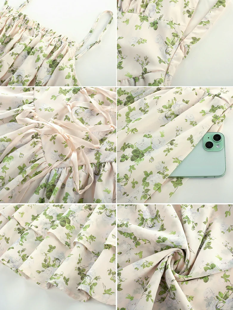 Spring Victorian Pastoral Milkmaid Pockets Dress - Image 22