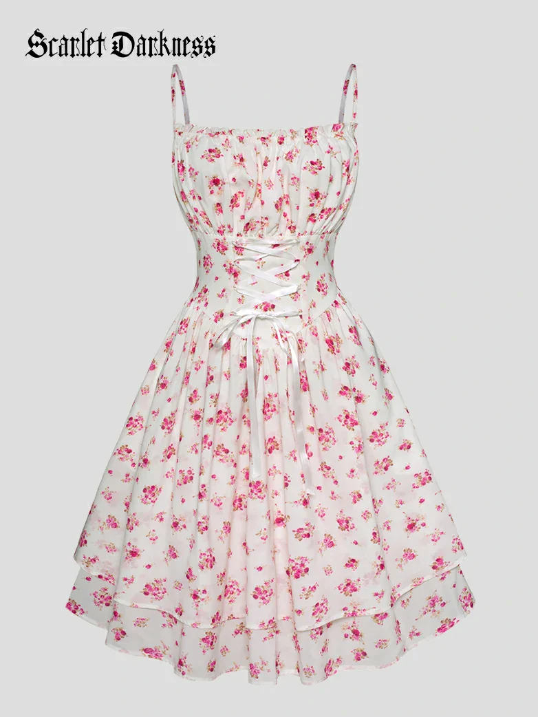 Spring Victorian Pastoral Milkmaid Pockets Dress - Image 23