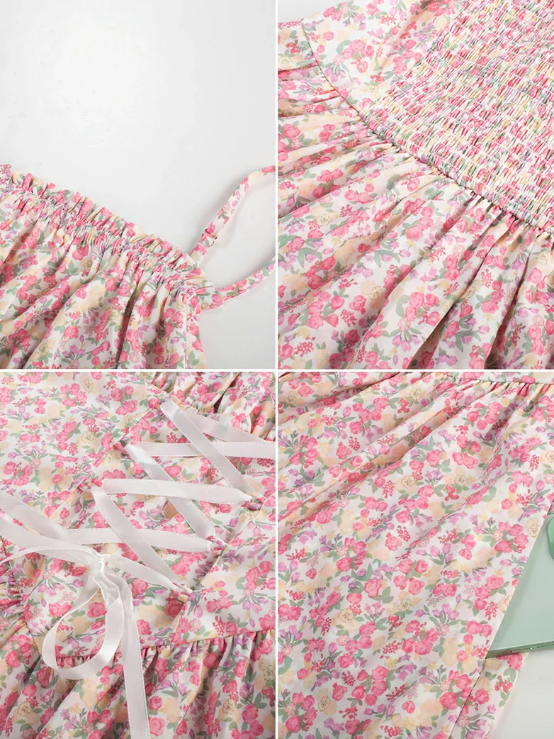 Spring Victorian Pastoral Milkmaid Pockets Dress - Image 29
