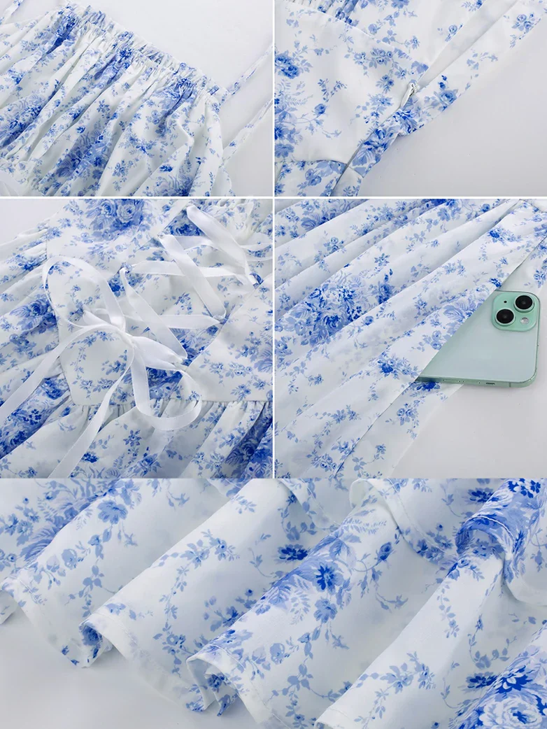 Spring Victorian Pastoral Milkmaid Pockets Dress - Image 9