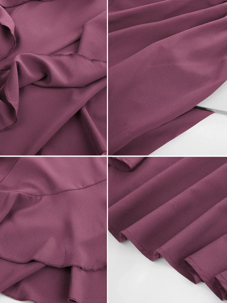 Women Renaissance Pirate Ruffle Hem Chiffon Skirt - Image 34