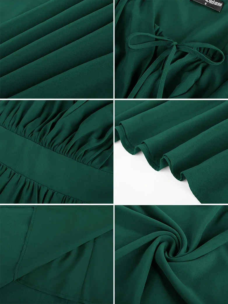 Renaissance Fantasy Front Slit Maxi Pockets Dress - Image 6