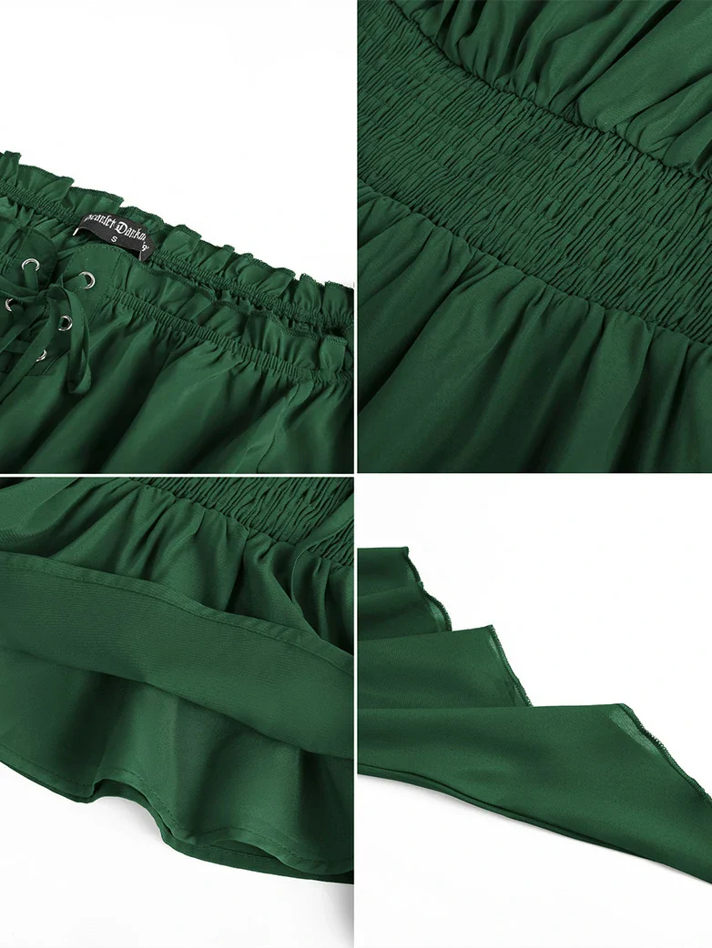 Renaissance Flowing Off-Shoulder Witch Tops - Image 25