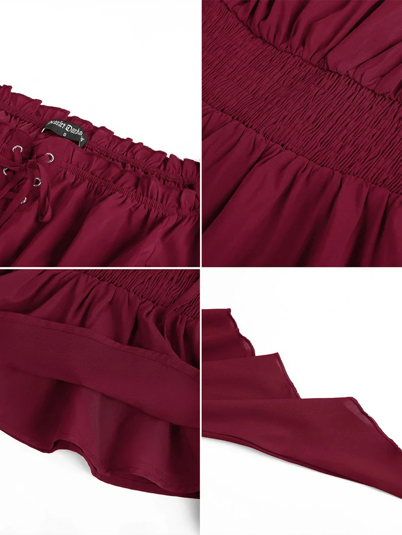 Renaissance Flowing Off-Shoulder Witch Tops - Image 30