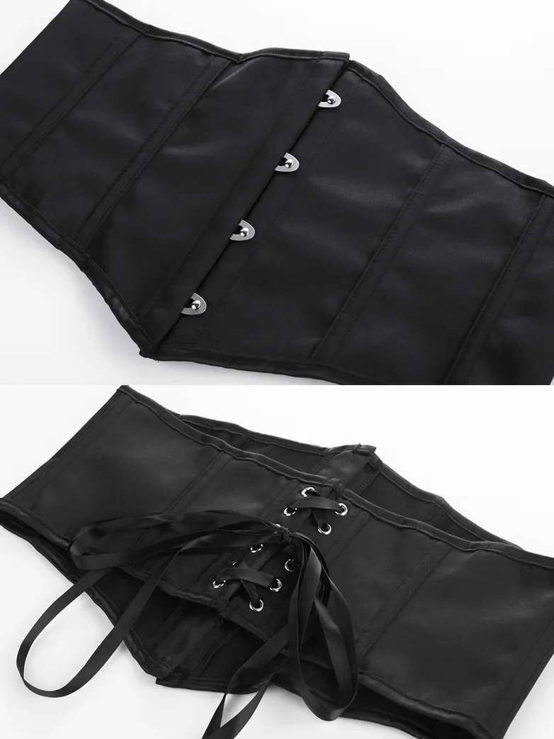 Ren Faire Waist Cincher Corset Belt with Metal Hook - Image 14