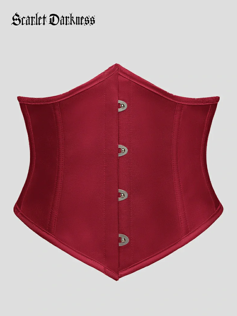 Ren Faire Waist Cincher Corset Belt with Metal Hook - Image 6