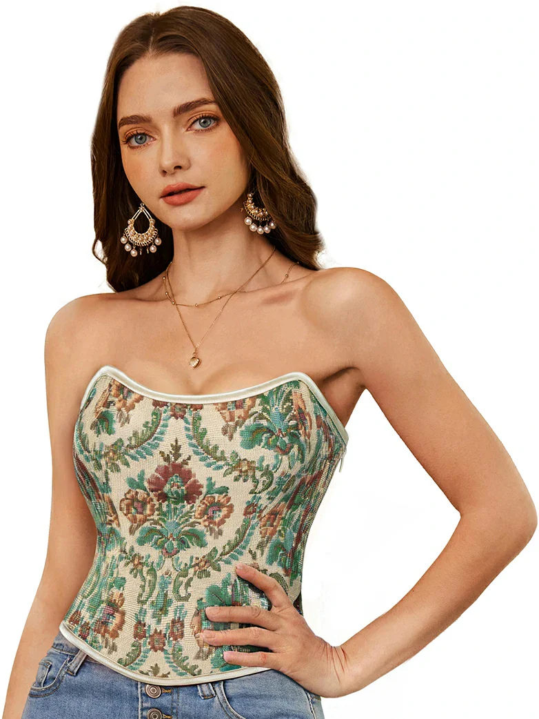 Vintage Corset Bodice Top for Music Festival - Image 2