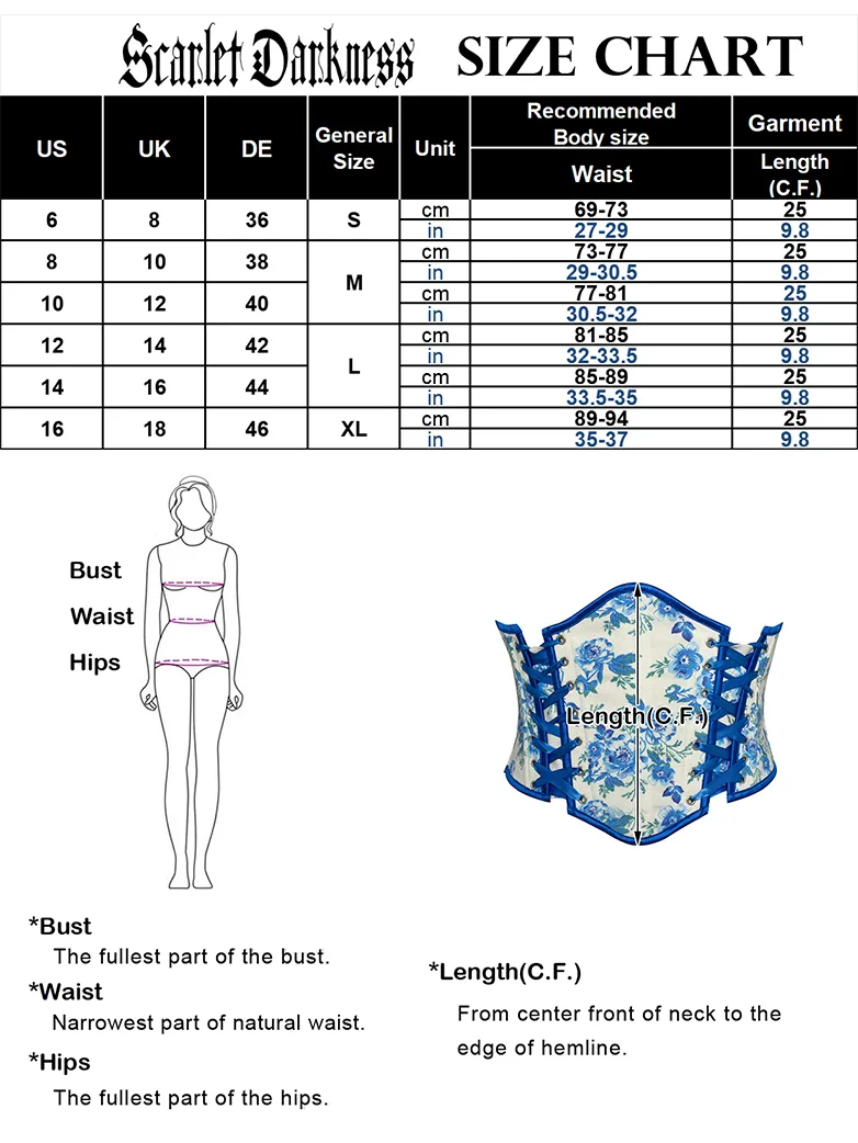 Women Renaissance Corset Belt with Side Straps - Image 16