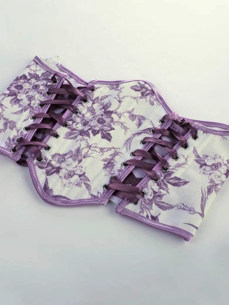 Women Renaissance Corset Belt with Side Straps - Image 2