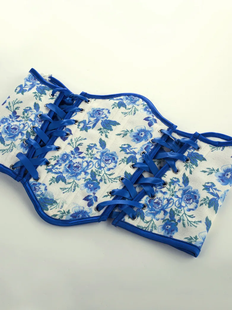 Women Renaissance Corset Belt with Side Straps - Image 9