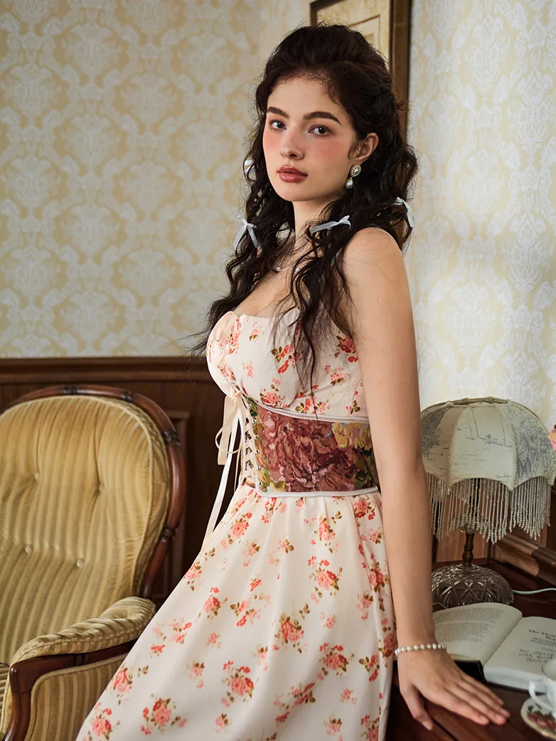 Renaissance Corset Women Lace-up Waist Belt with Zip - Image 12