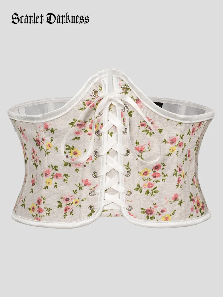 Renaissance Corset Women Lace-up Waist Belt with Zip - Image 22