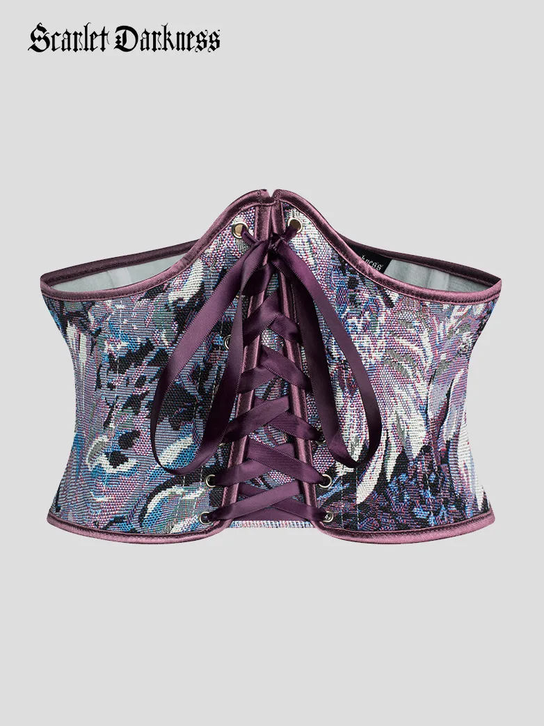 Renaissance Corset Women Lace-up Waist Belt with Zip - Image 7