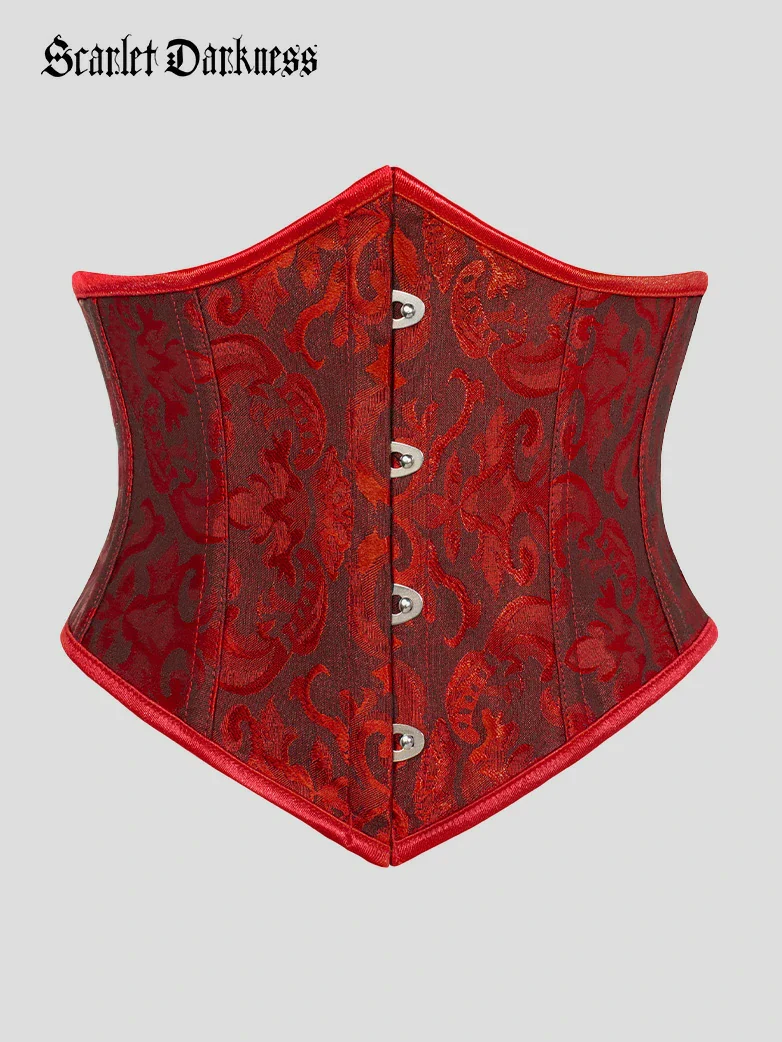 Renaissance Waist Corset Cincher with Metal Hook - Image 38