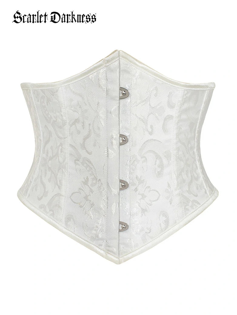 Renaissance Waist Corset Cincher with Metal Hook - Image 41
