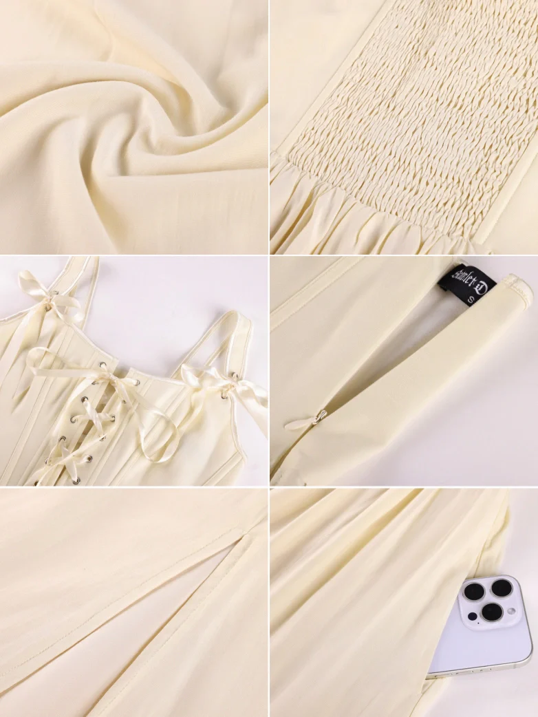 Fantasy Fairy Renaissance Corset Dress Spring Pocket Dress - Image 10