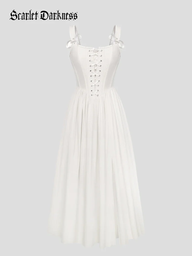 Fantasy Fairy Renaissance Corset Dress Spring Pocket Dress - Image 11