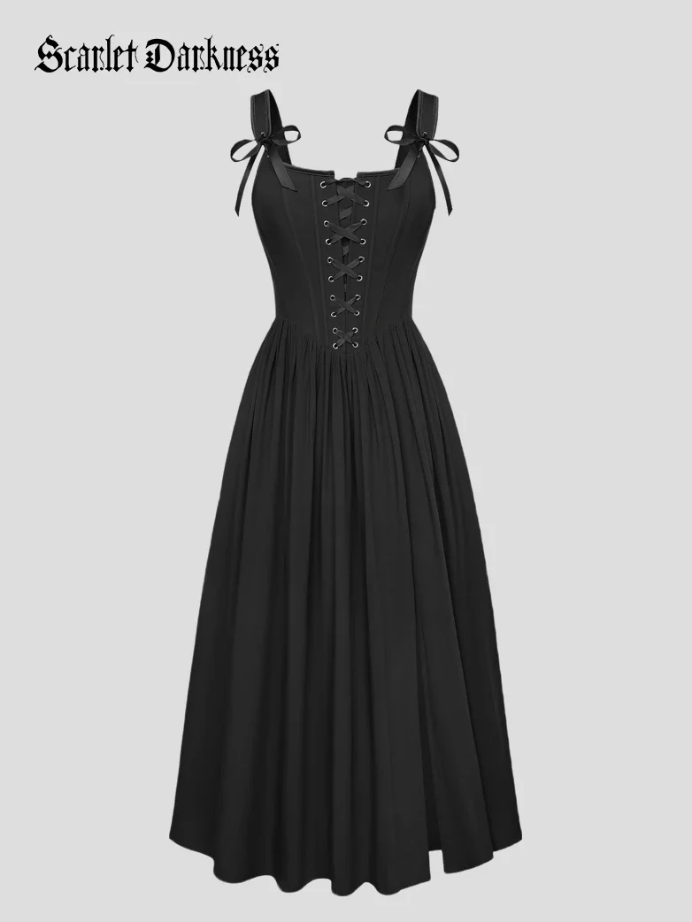 Fantasy Fairy Renaissance Corset Dress Spring Pocket Dress - Image 17