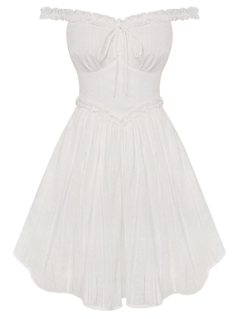 100% Cotton Spring Milkmaid Dress with Pockets - Image 11