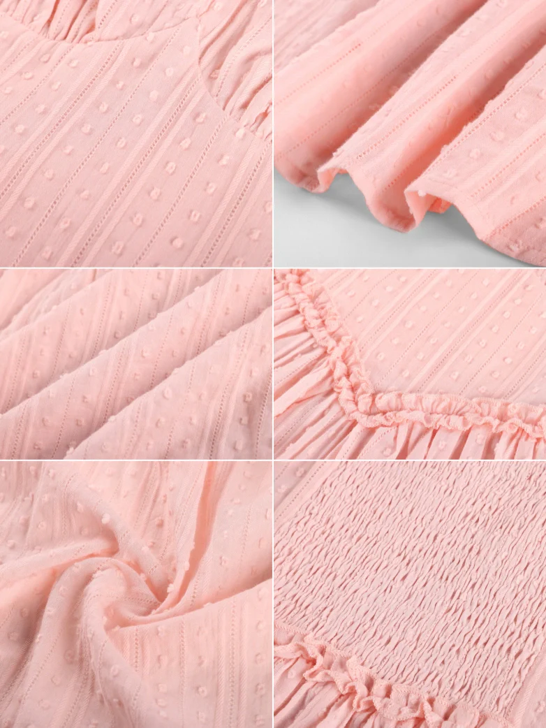 100% Cotton Spring Milkmaid Dress with Pockets - Image 30