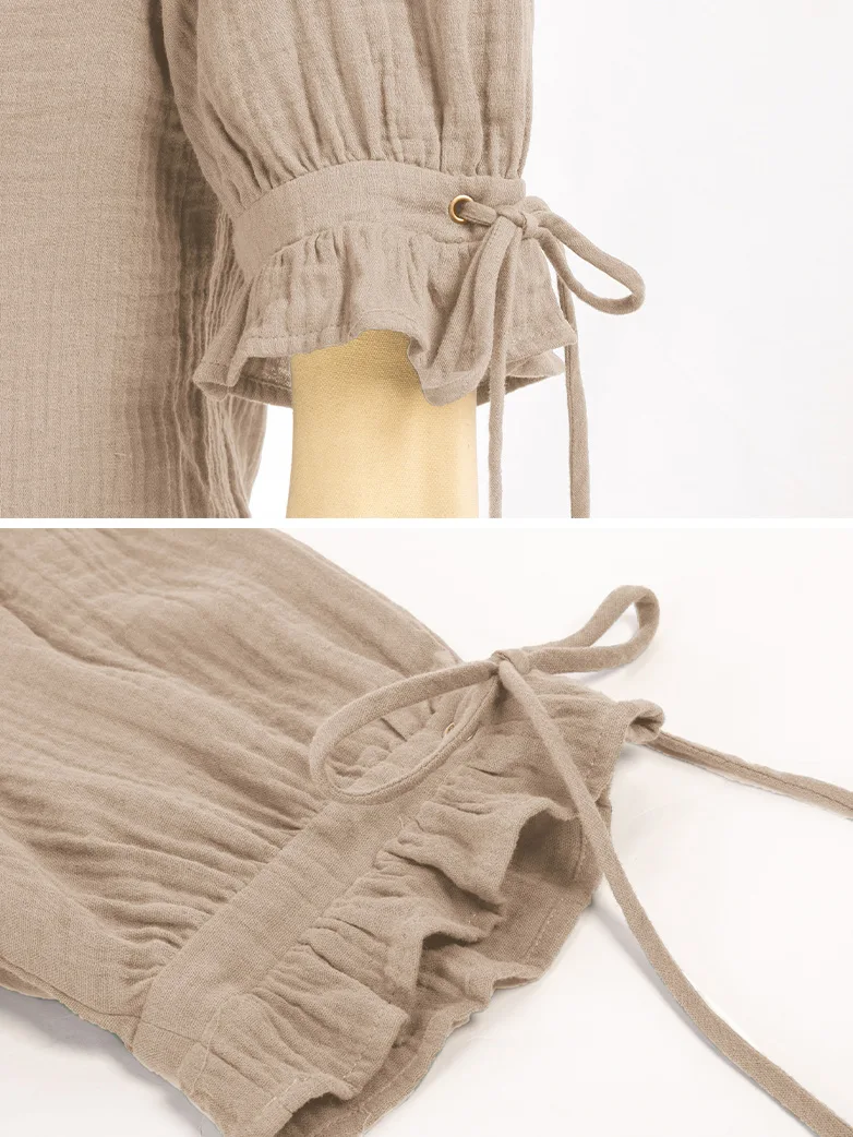 Renaissance Lace up Comfy Cotton Peasant Tops - Image 18