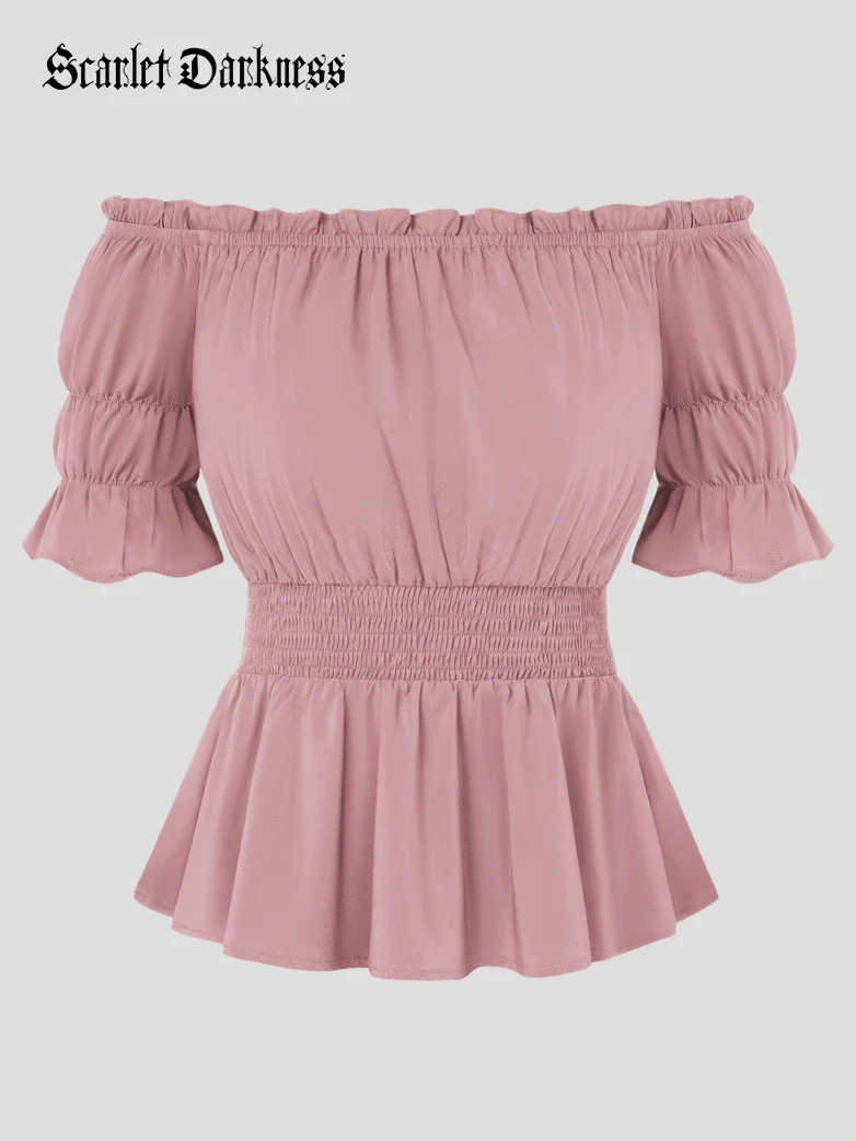 Renaissance Pirate Off Shoulder Peasant Tops
