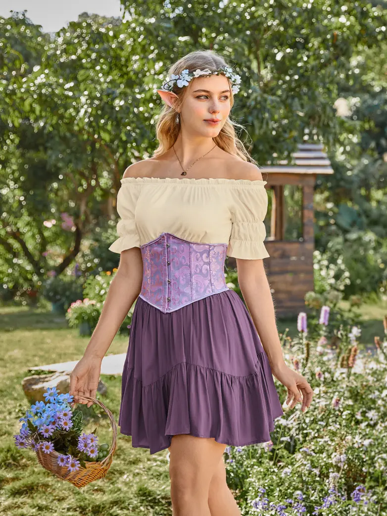 Renaissance Pirate Off Shoulder Peasant Tops - Image 20