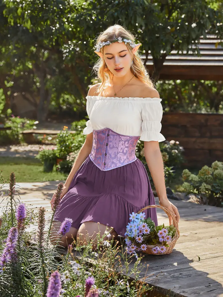 Renaissance Pirate Off Shoulder Peasant Tops - Image 33