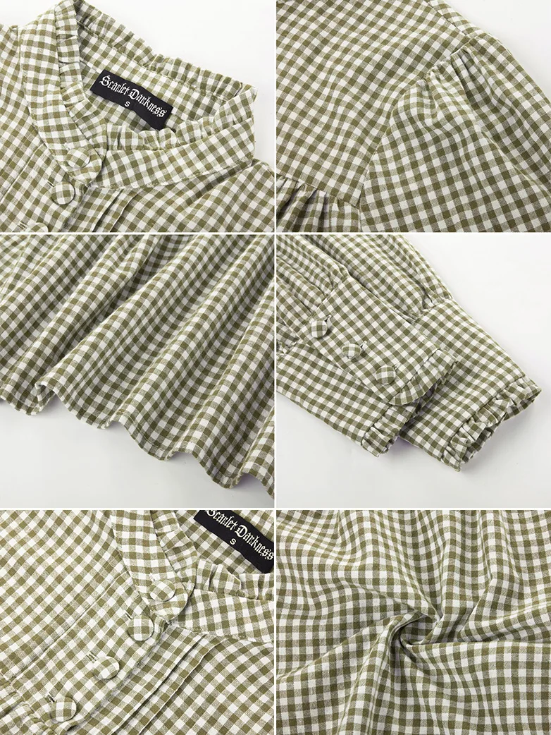 Classic Victorian Cotton Stand Collar Renaissance Tops - Image 31