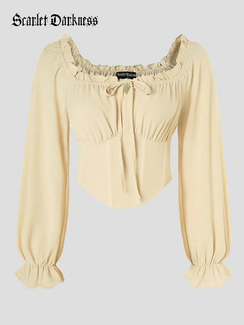 Women Renaissance Cropped Length Tops