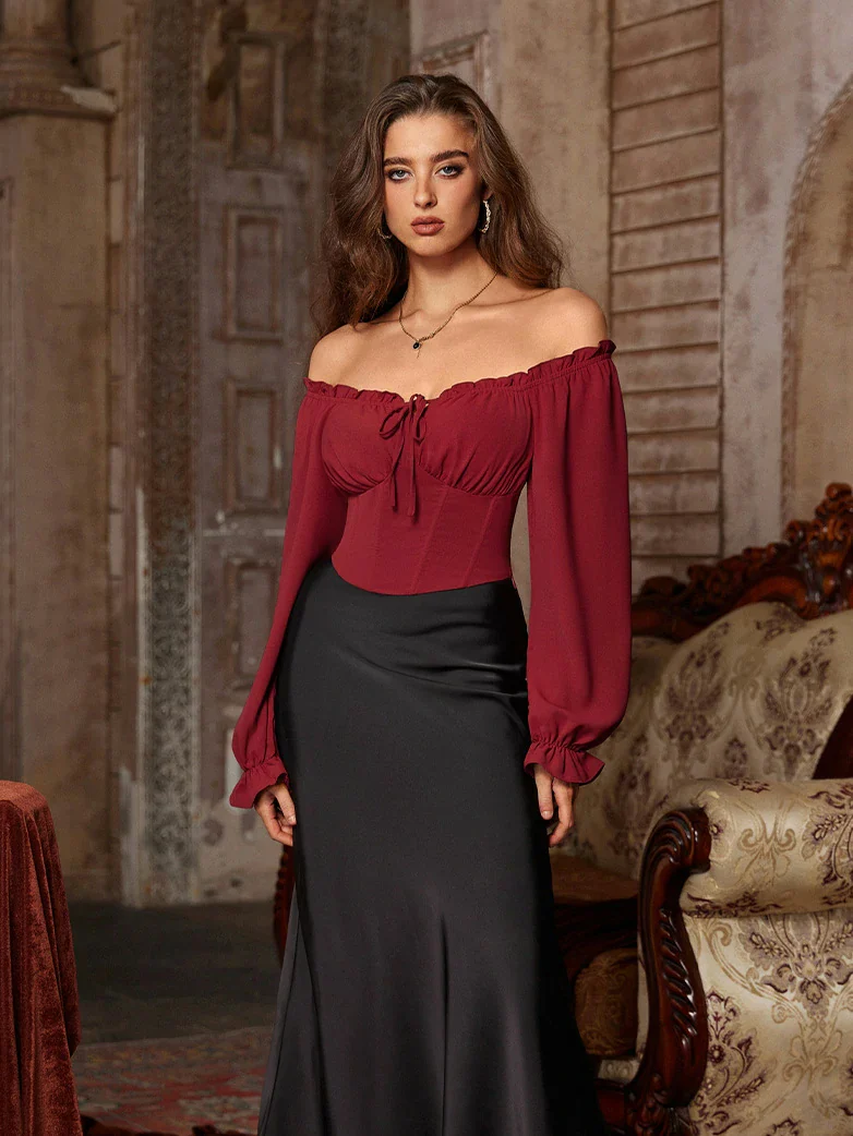 Women Renaissance Cropped Length Tops - Image 19