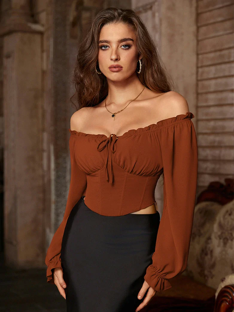 Women Renaissance Cropped Length Tops - Image 24