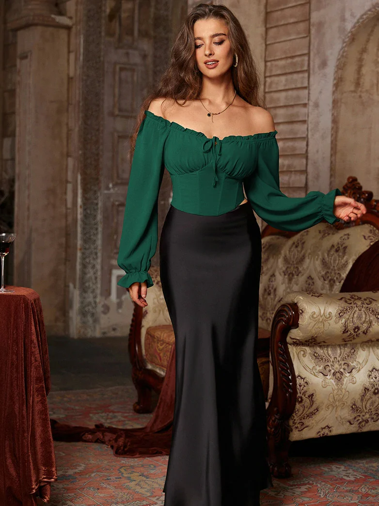 Women Renaissance Cropped Length Tops - Image 28