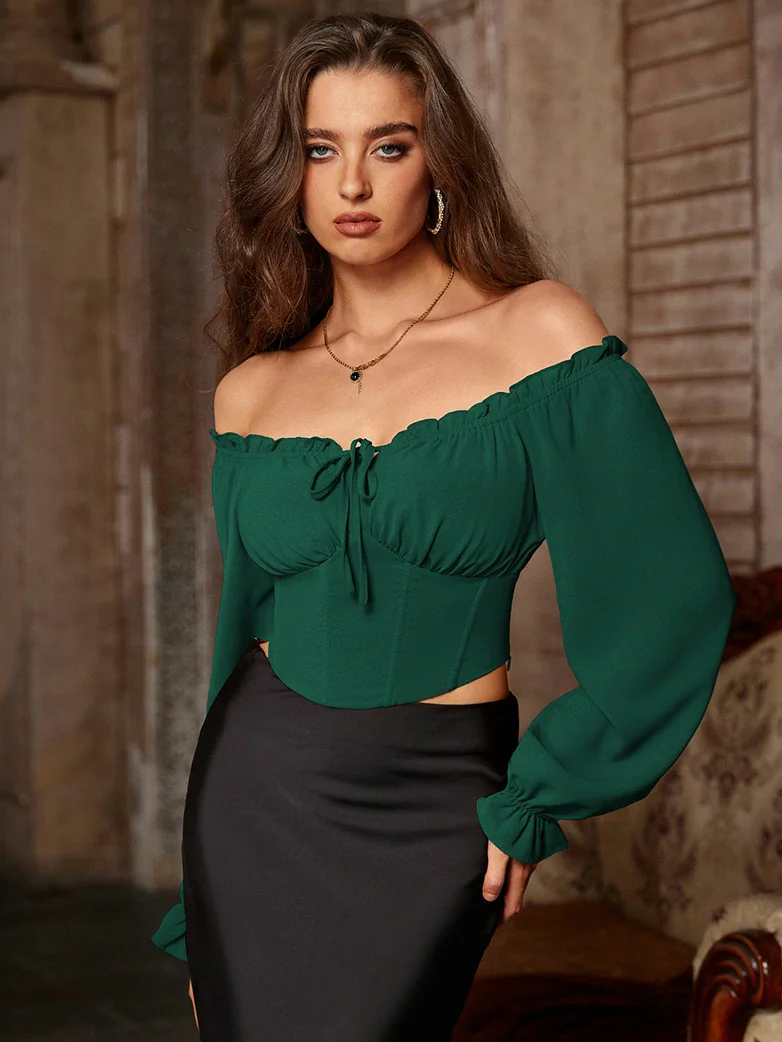 Women Renaissance Cropped Length Tops - Image 30