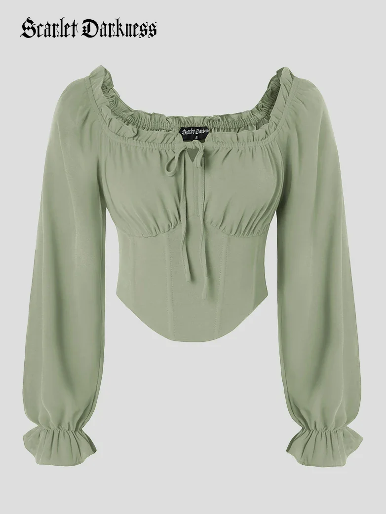 Women Renaissance Cropped Length Tops - Image 37