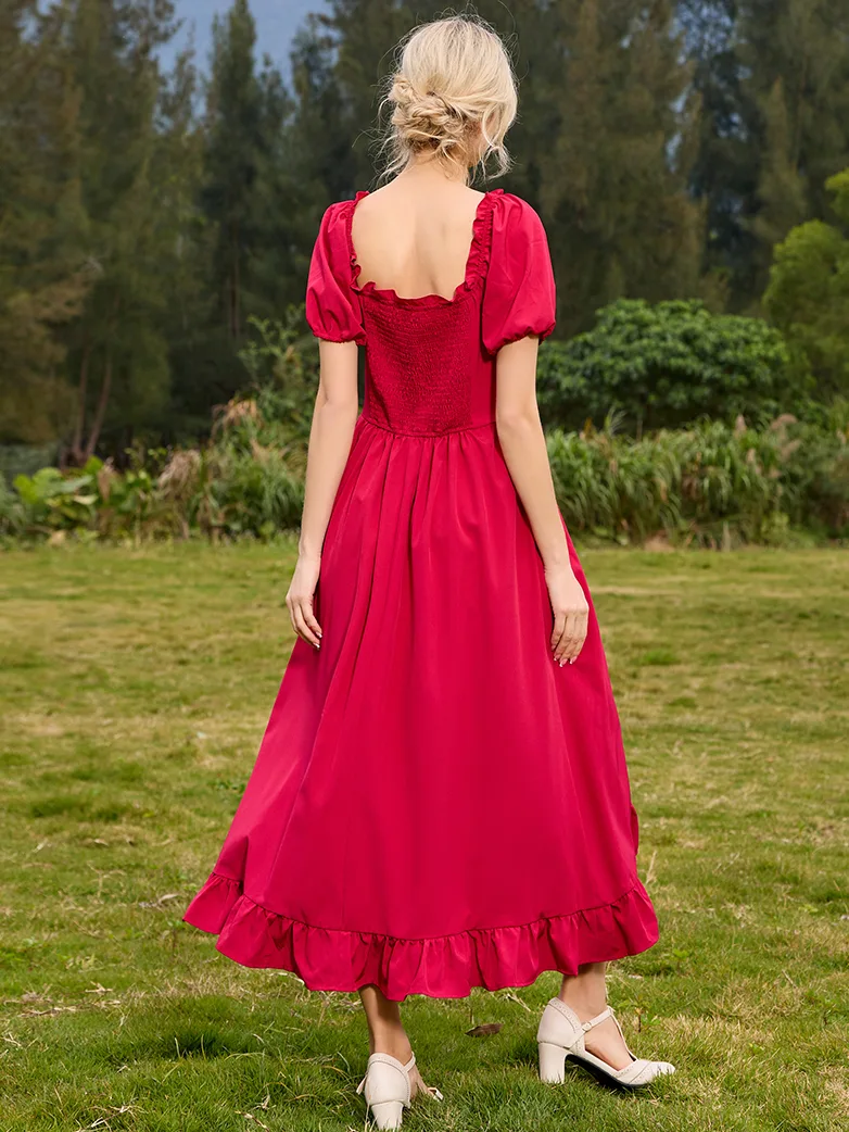 Victorian Fairy Dress with Drawstring and Pockets - Image 11