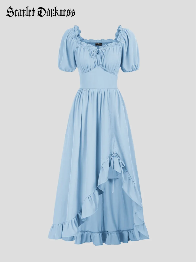 Victorian Fairy Dress with Drawstring and Pockets - Image 23