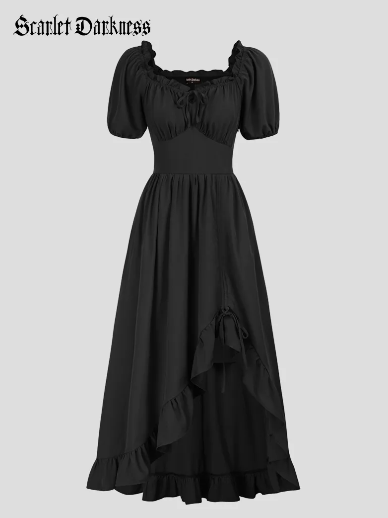 Victorian Fairy Dress with Drawstring and Pockets - Image 4