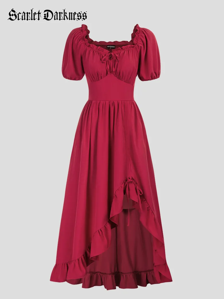 Victorian Fairy Dress with Drawstring and Pockets - Image 7