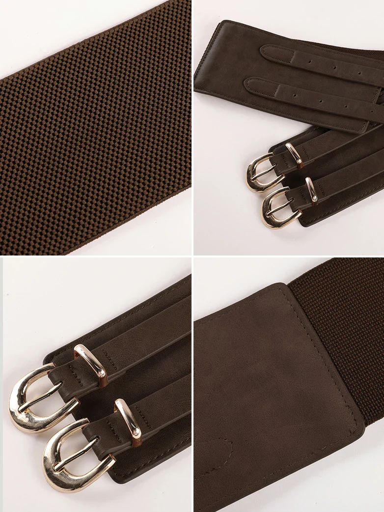 Renaissance Double Buckle Waist Belt Wide Waistband - Image 10
