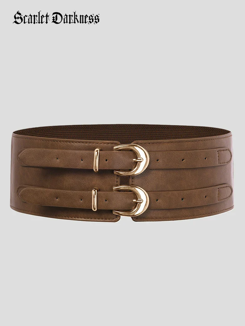 Renaissance Double Buckle Waist Belt Wide Waistband - Image 11