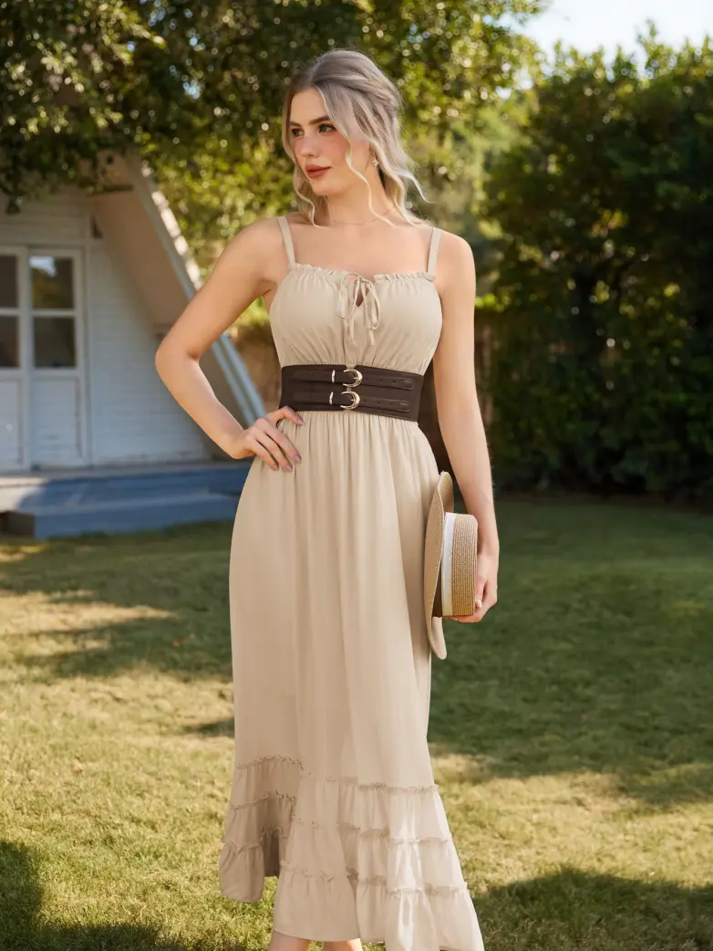 Renaissance Double Buckle Waist Belt Wide Waistband - Image 14