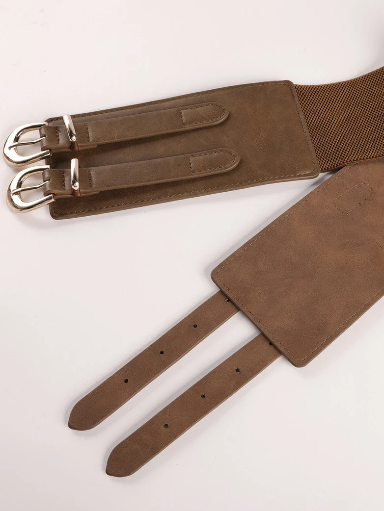 Renaissance Double Buckle Waist Belt Wide Waistband - Image 15