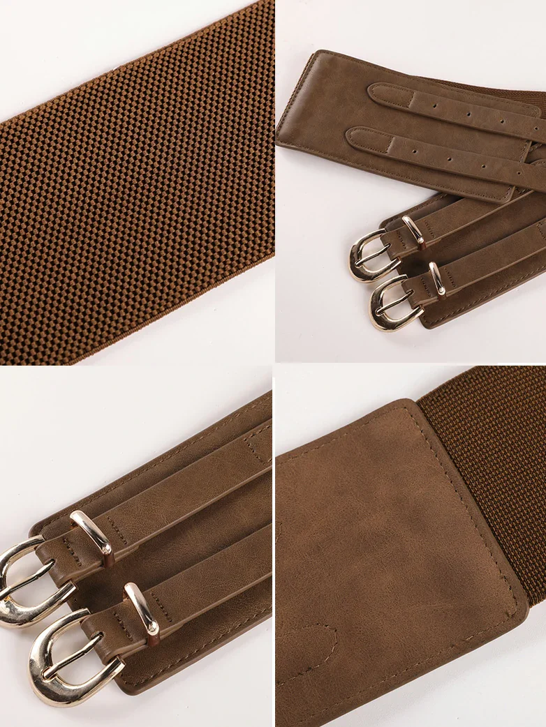 Renaissance Double Buckle Waist Belt Wide Waistband - Image 16